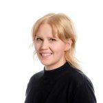 Projektitutkija Riikka Huuskosen potretti.